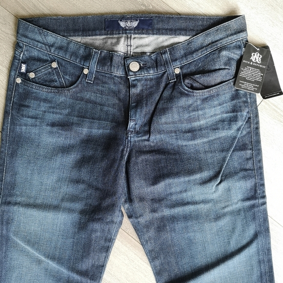 NEW! Rock & Republic Stella Straight Leg Jeans Dark Denim NWT - Picture 9 of 12
